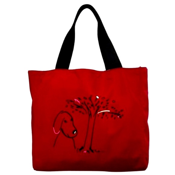 kate spade Handbags - Kate Spade Maira Kalman Dog Print Canvas/Nylon Limited Collection Tote